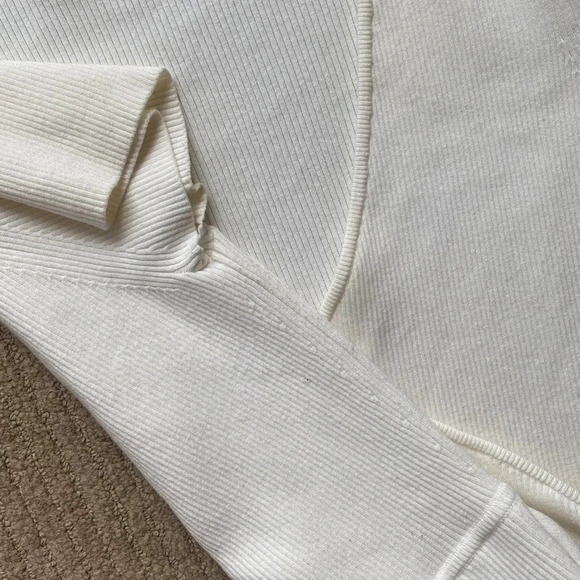 Wilfred Cream V-Neck Sweater - Picture 12 of 16